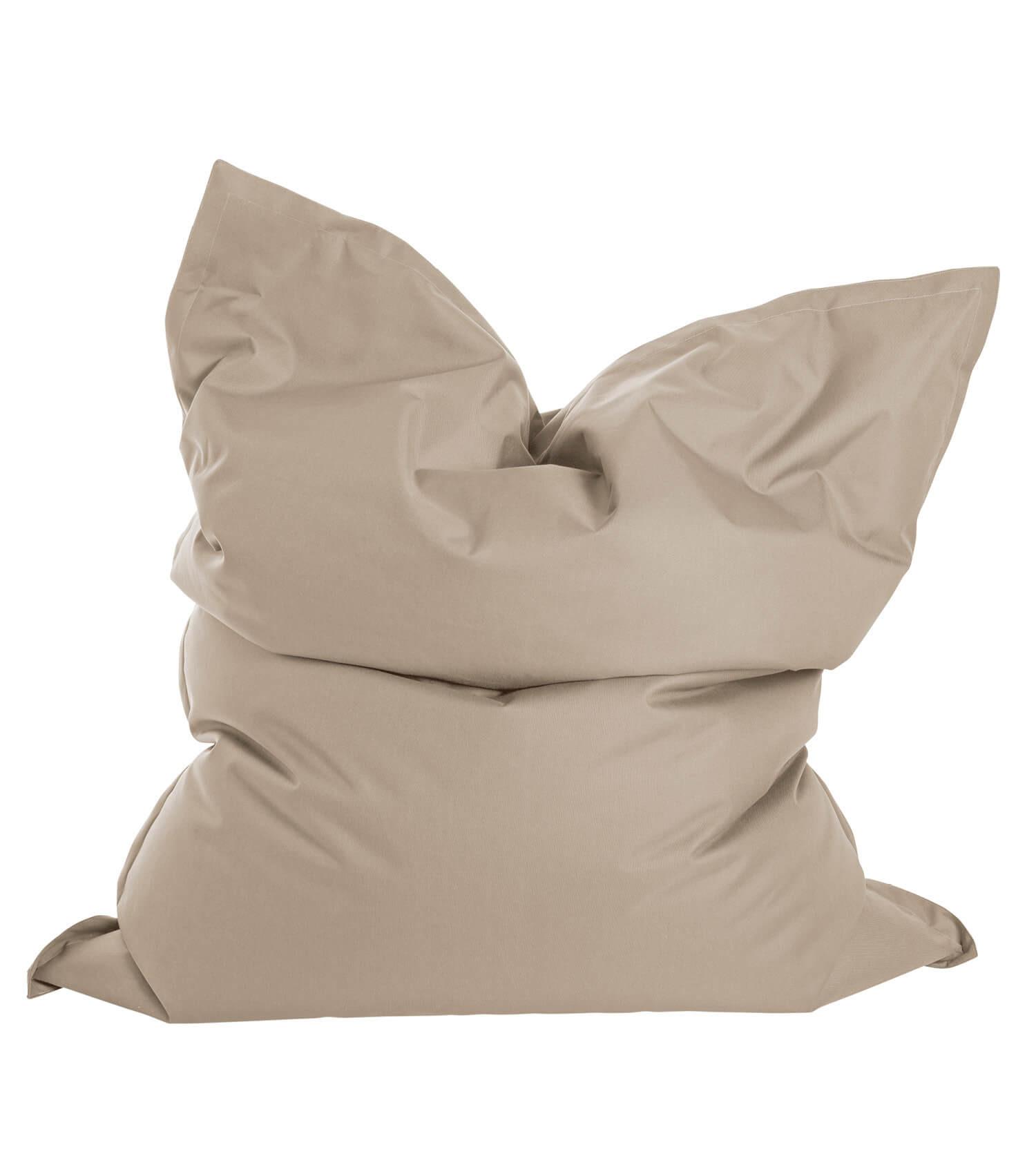 OUTDOOR SITZSACK XXL Der Große - Beige, Textil (130/170/20cm) - Mokebo