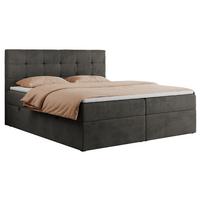 BOXBETT CENTO 120/200 Grau Velvet - H3 - Grau, Holz/Textil (120/200cm) - MKS