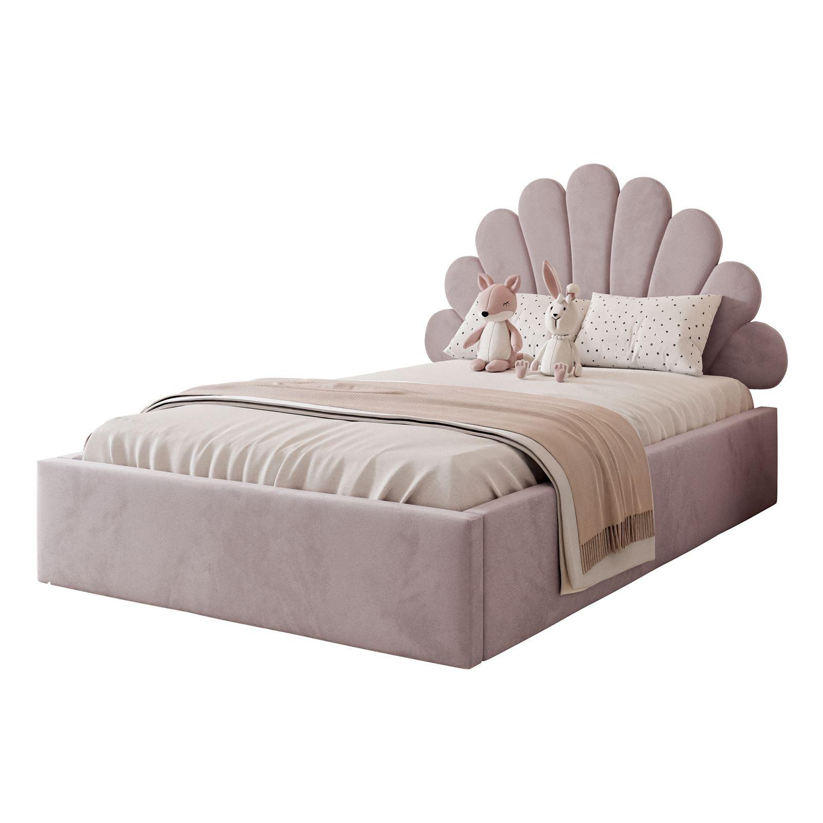 POLSTERBETT ASHLEY mit Bettkasten 160x200 cm, Stoff: Magic Velvet 2249 - Violett, Textil - Lookway