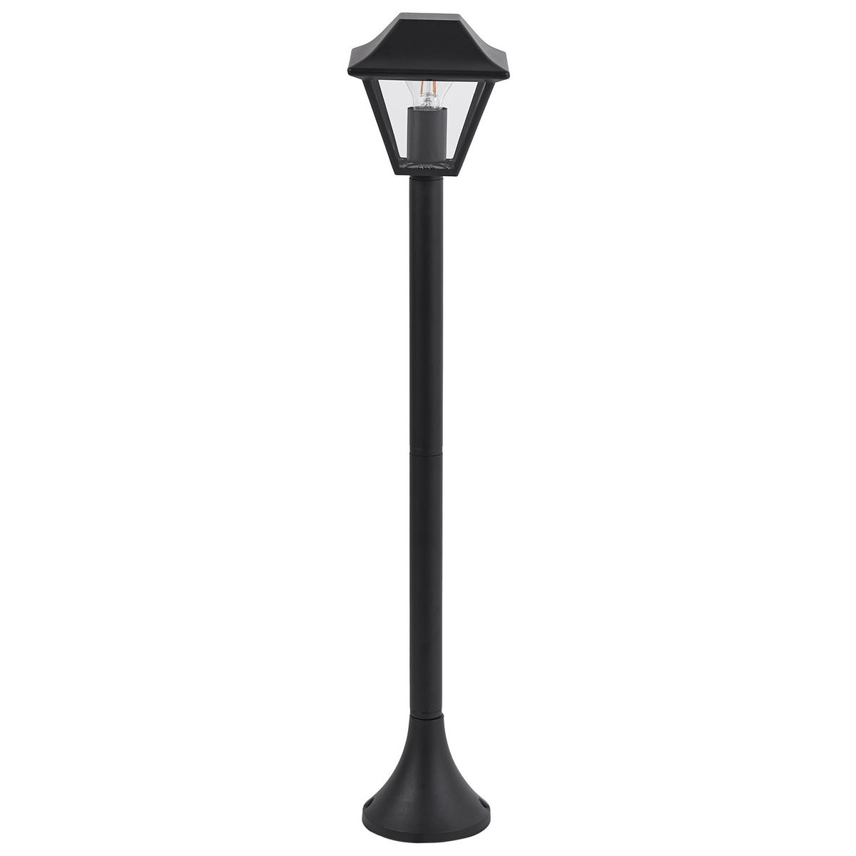 POLLERLEUCHTE Schwarz Gosaba - Schwarz, Metall (18/18/94cm) - Beliani