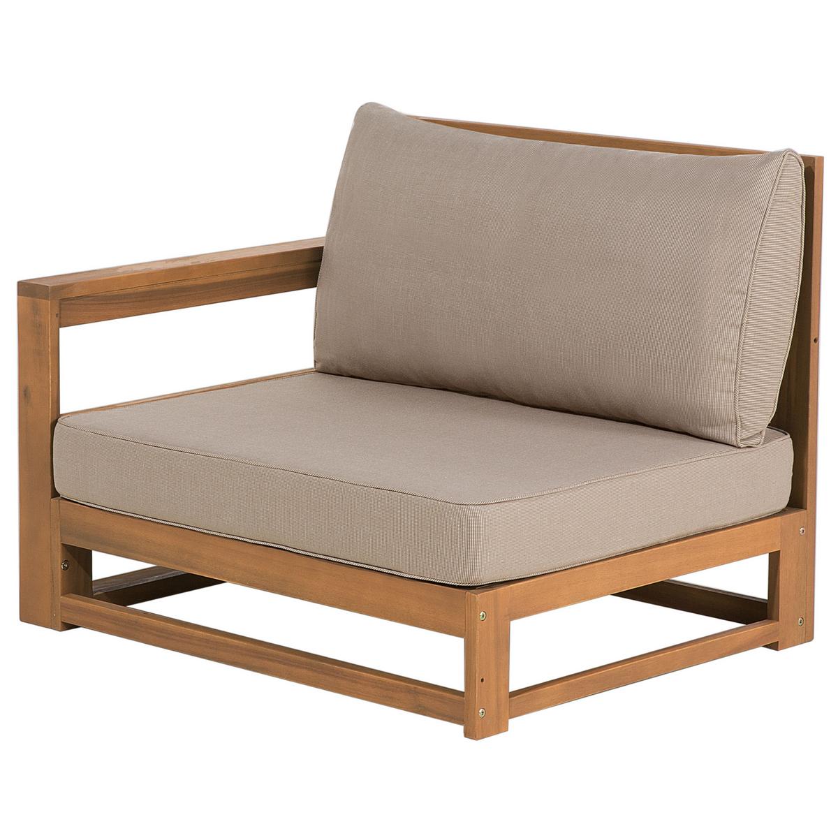 OUTDOOR-KISSENBEZUG Set Taupe Timor - Taupe, Textil (83/12cm) - Beliani