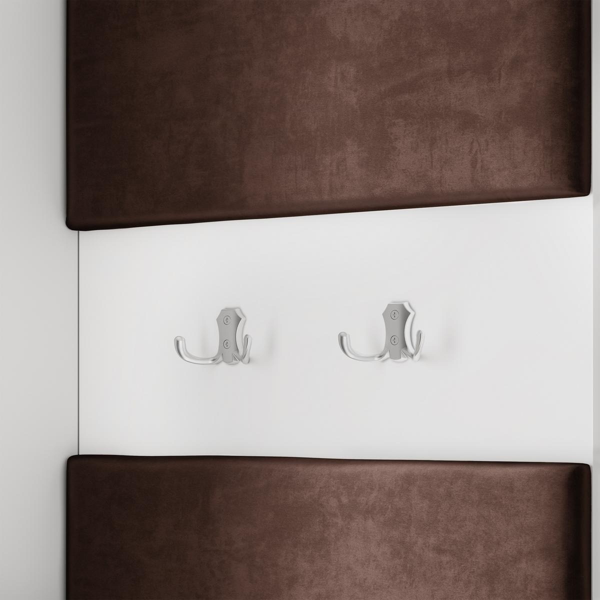 GARDEROBENSCHRANK LORI 95/181/51 cm Modern Garderobe-Set Eiche Lefkas - Eichefarben/Schwarz, Holzwerkstoff (95/181/51cm) - MASSENO
