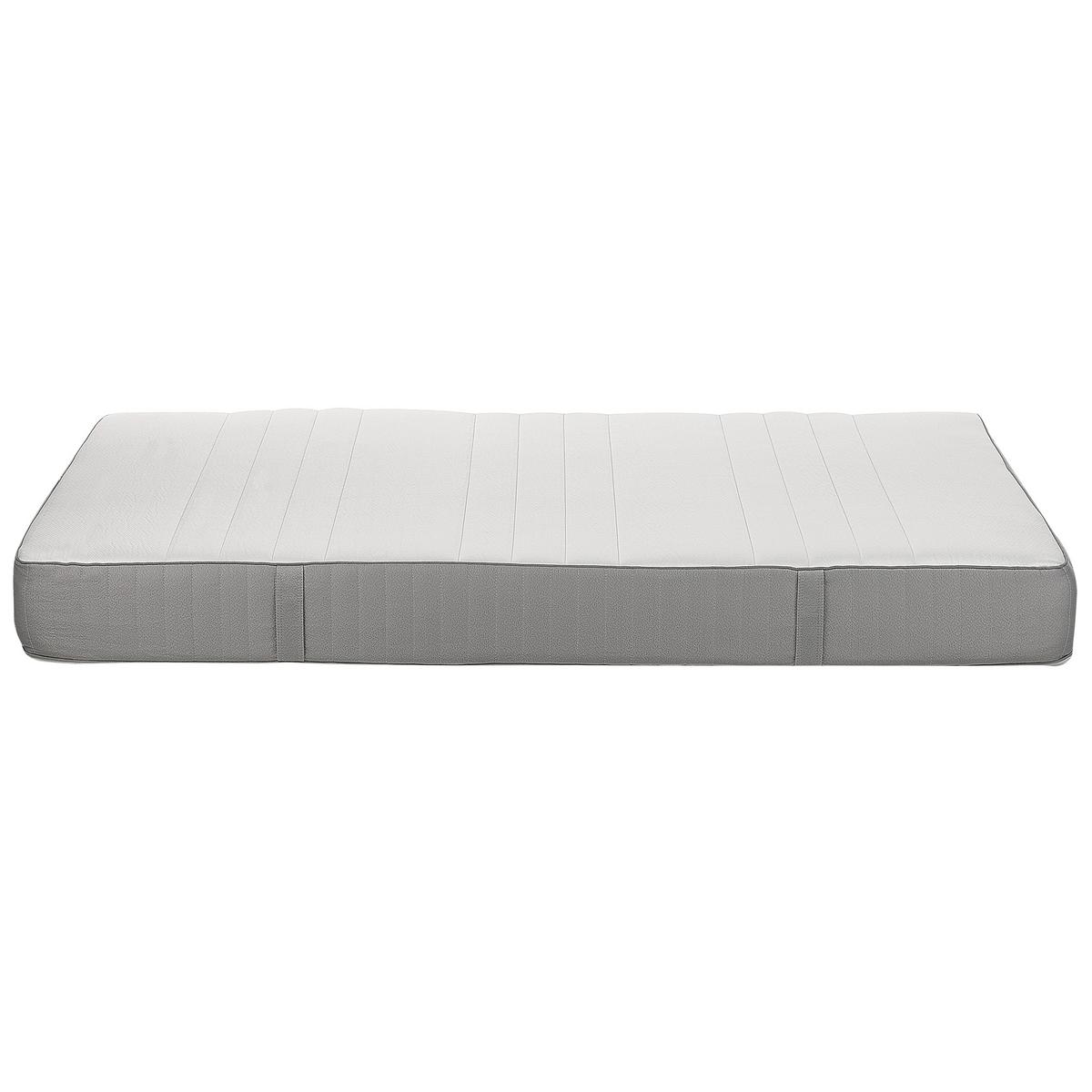SCHAUMMATRATZE H2/3 Mittel 140/200 cm Cheer - Weiß, Textil (140/200cm) - Beliani