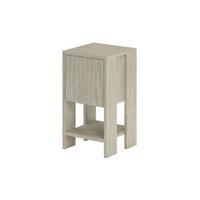 NACHTTISCH 1 Tür aufklappbar Ema 30/30/55 cm - Beige, Holzwerkstoff (30/55/30cm) - Calicosy