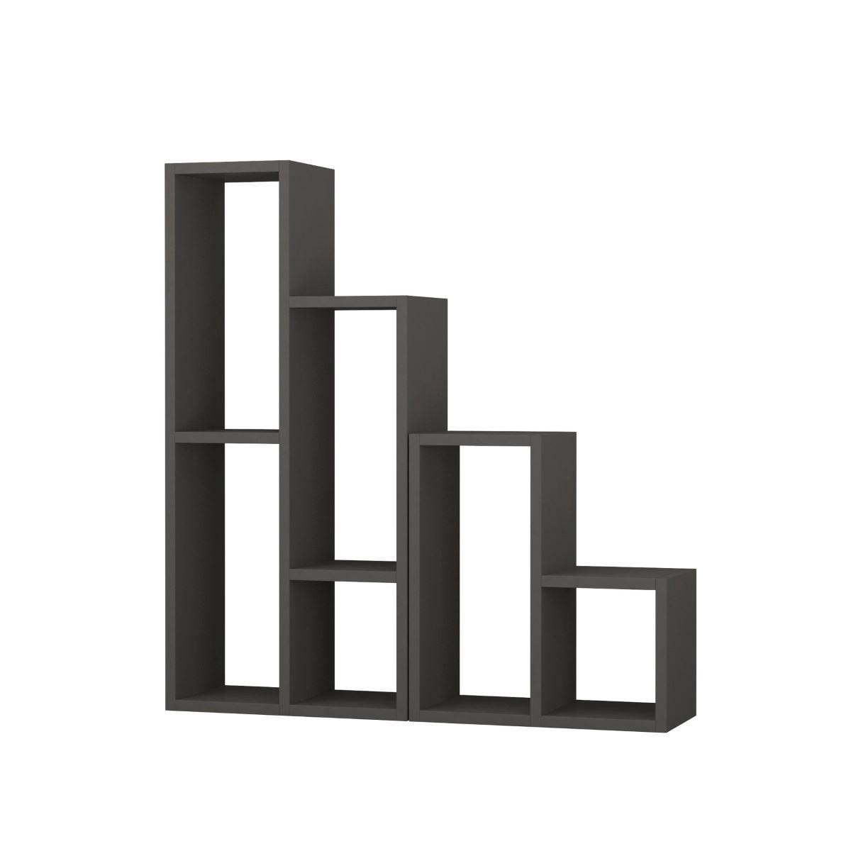 REGAL 10 Fächer H89 cm - Sule - Anthrazit, Holzwerkstoff (20/89/18cm) - Calicosy