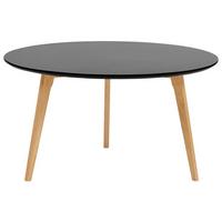 COUCHTISCH schwarz/hellbraun 80 cm Tennessee - Hellbraun/Schwarz, Holzwerkstoff (80/80/44cm) - Beliani