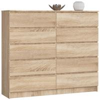 KOMMODE Eiche Sonoma 121/138/40 - Sonoma Eiche, Holzwerkstoff (138/121/40cm) - RAUMHIRSCH FURNITURE