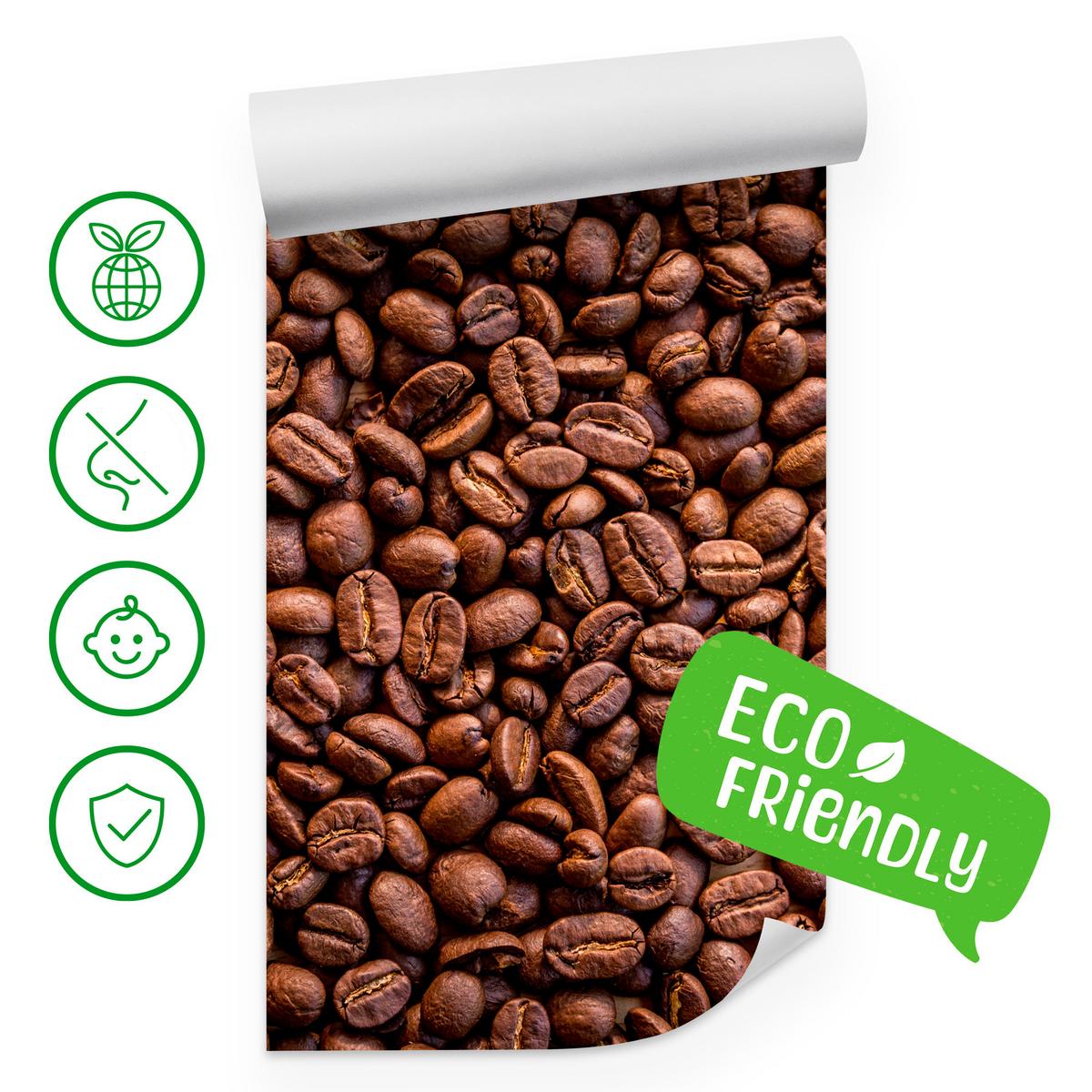 FOTOTAPETE für Esszimmer Kaffee Kaffeebohnen 3D 400x280 - Braun, Papier (400/280cm) - Muralo