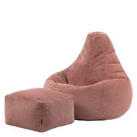 SITZSACK Dalton mit Hocker - Pink, Textil (82/76/82cm) - icon