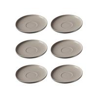 KAFFEEUNTERTASSEN Jasper grau ø 15.0 cm 6er Set - Grau, Keramik (15cm) - Ritzenhoff Breker