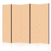 PARAVENT Akustik 5-tlg 225x172 cm Punkte - Orange, Holz/Textil (225/172/3cm) - Muralo