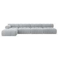 ECKSOFA modulares Sofa Razon-L3 - 380x160x70 cm Grau Cord - Grau, Holzwerkstoff/Textil (380/160cm) - ALTDECOR