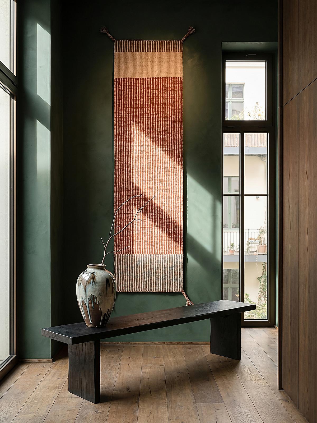 WOLLTEPPICH handgewebt WEY, gestreift, Rot, 60 x 200 cm - Rot, Textil (200/60cm) - KADIMA DESIGN