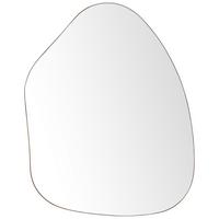 WANDSPIEGEL Metall gold asymmetrisch 70/92 cm Puteaux - Goldfarben, Metall (70/92/3cm) - Beliani