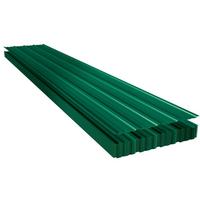 PROFILBLECH Grün 110x45 cm 14er-Set - Grün, Metall (45/110cm) - Juskys