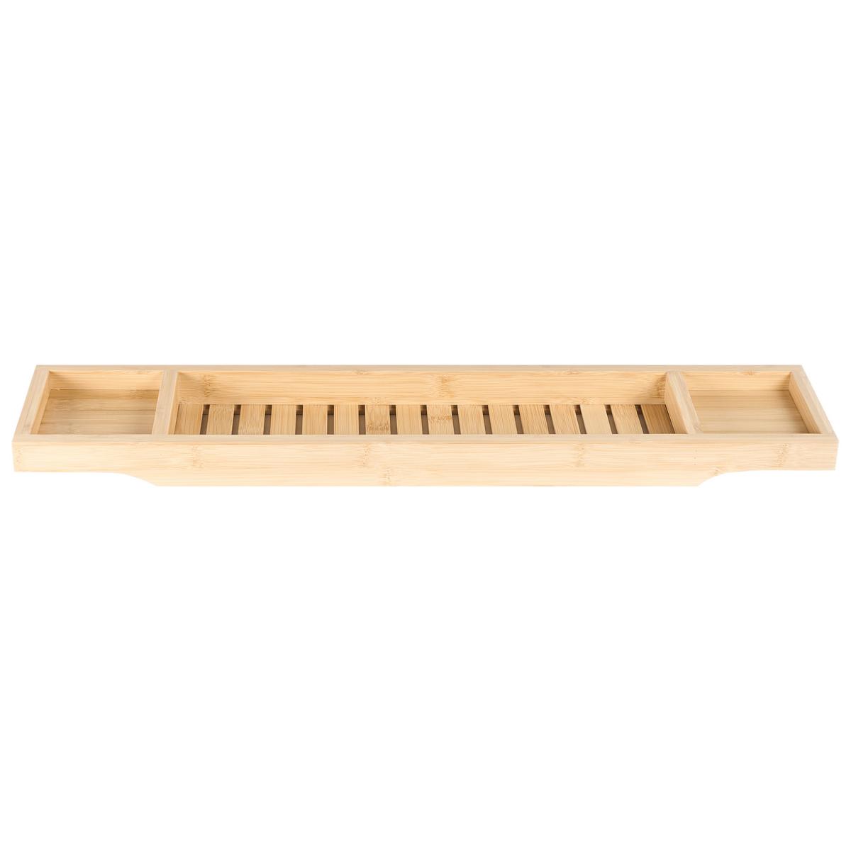 BADTABLETT Bambusholz Hellbraun Cauca - Hellbraun, Holz (70/5/15cm) - Beliani