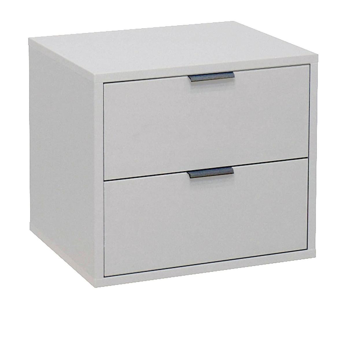 KOMMODE Erna 51x45x47 Kreidegrau matt Lack - Hellgrau, Holzwerkstoff (51/47/45cm) - 58aufmkessel