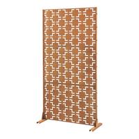 TRENNWAND Basciano - Rostfarben, Metall (90/180/40cm) - casa.pro