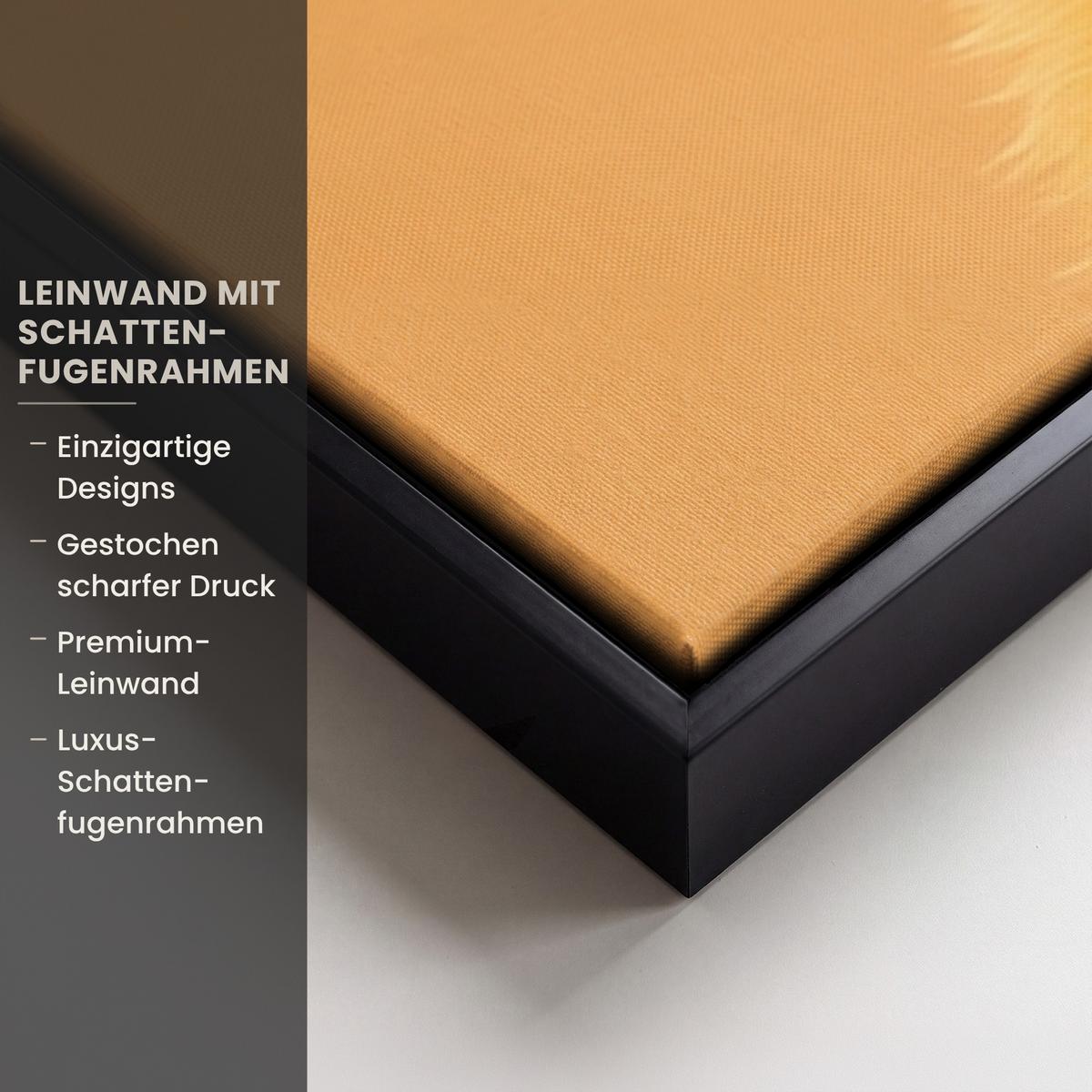 LEINWAND Bilder mit Rahmen - Osterhase - Kostüm - Ente - 90x90 - Gelb, Textil (90/90cm) - MuchoWow