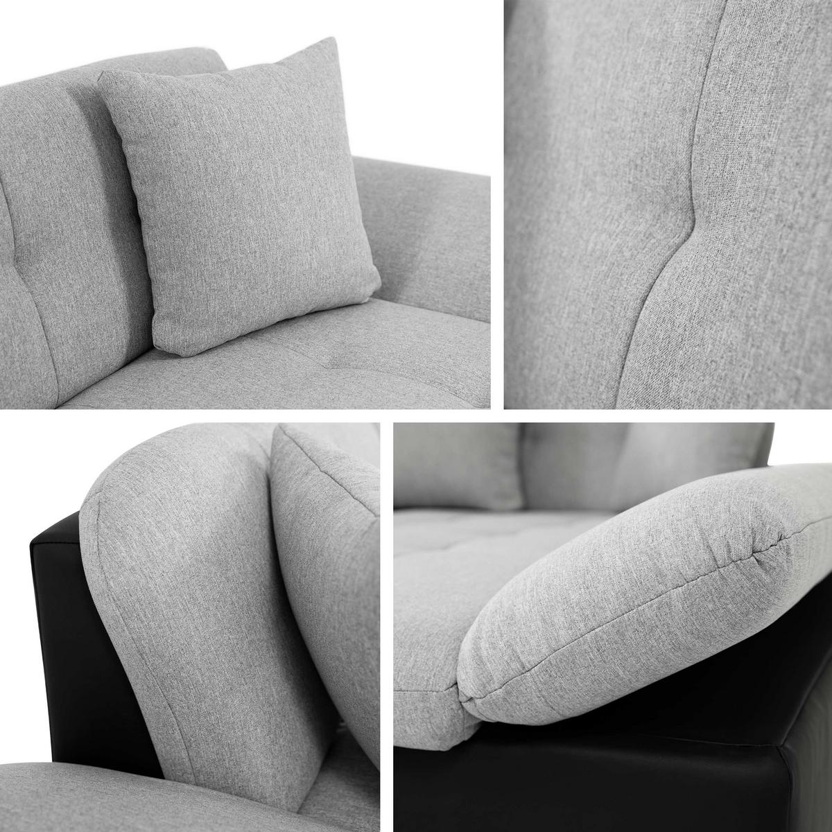 ECKSOFA Montana, Seite: Links - Bronzefarben, Holz/Textil (278/161cm) - MIRJAN24
