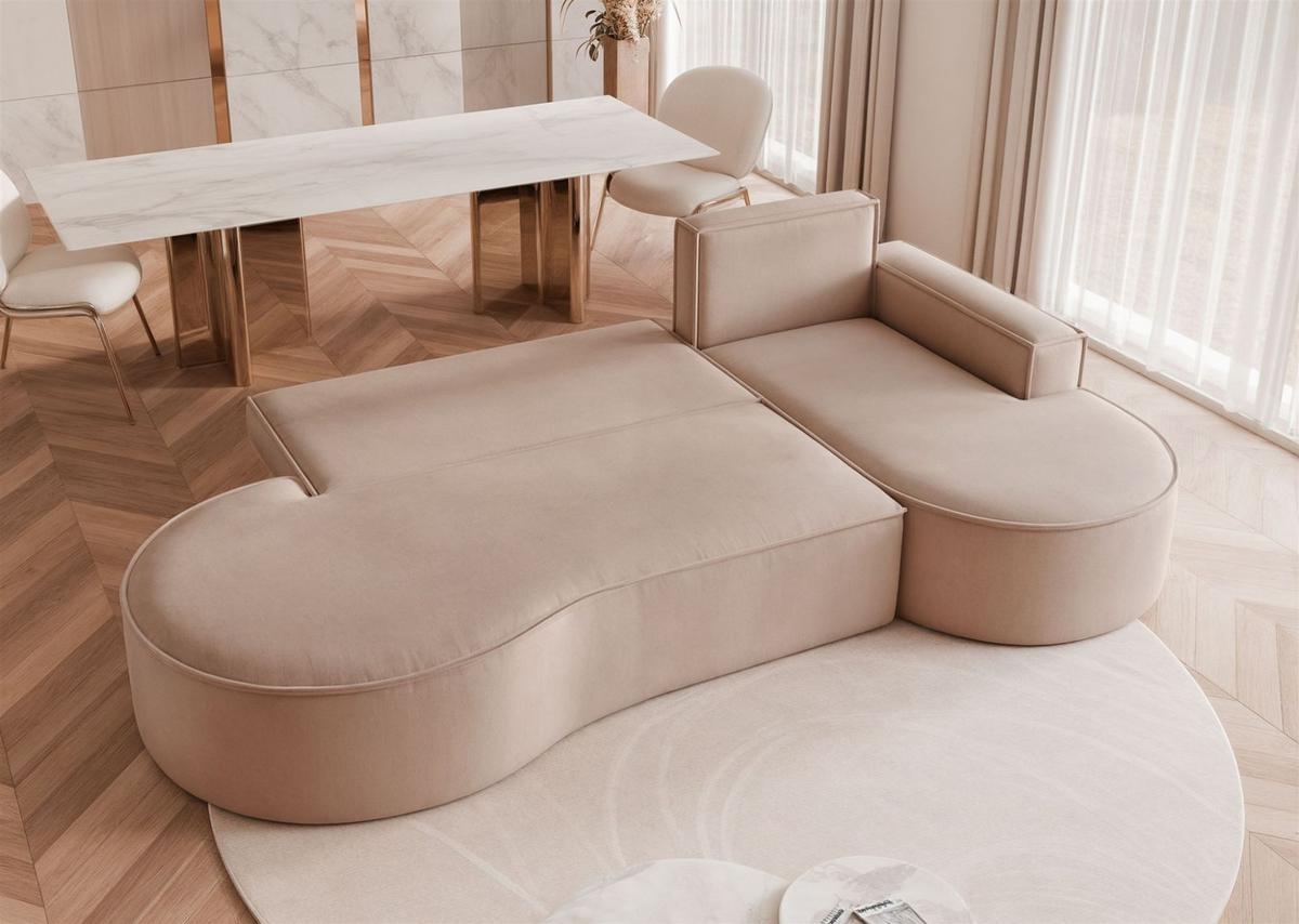 ECKSOFA Arlet Mit Schlaffunktion - Braun, Holzwerkstoff/Textil (156/277cm) - Fun Möbel