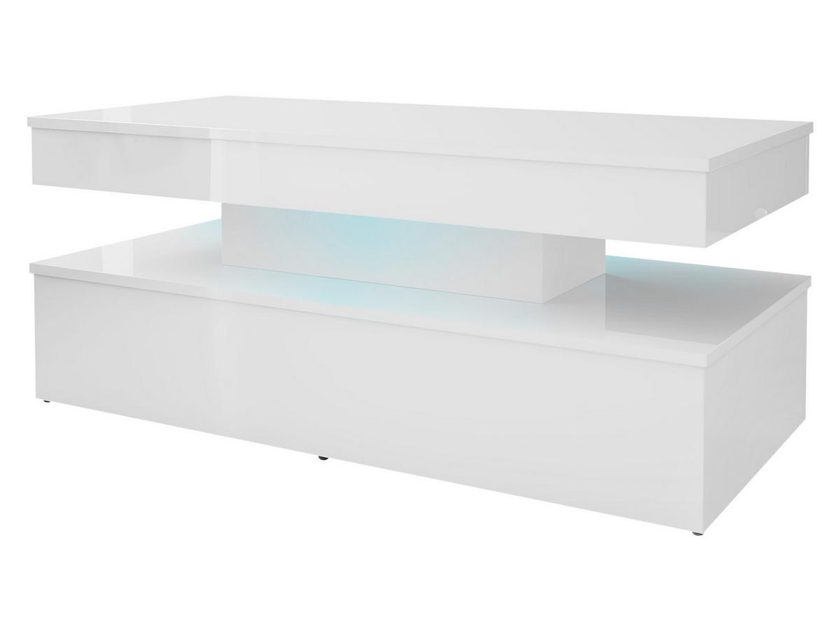COUCHTISCH 120 Glossa 01 - Weiß, Holzwerkstoff/Kunststoff (55/120/50cm) - MIRJAN24