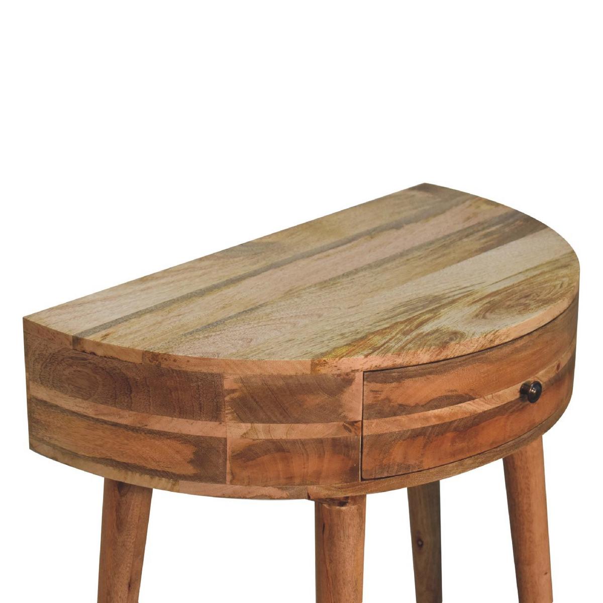 KONSOLE Odyssey Eichenoptik, 1 Schublade, Beige - Beige/Messingfarben, Holz/Metall (40/70/80cm) - Artisan Furniture