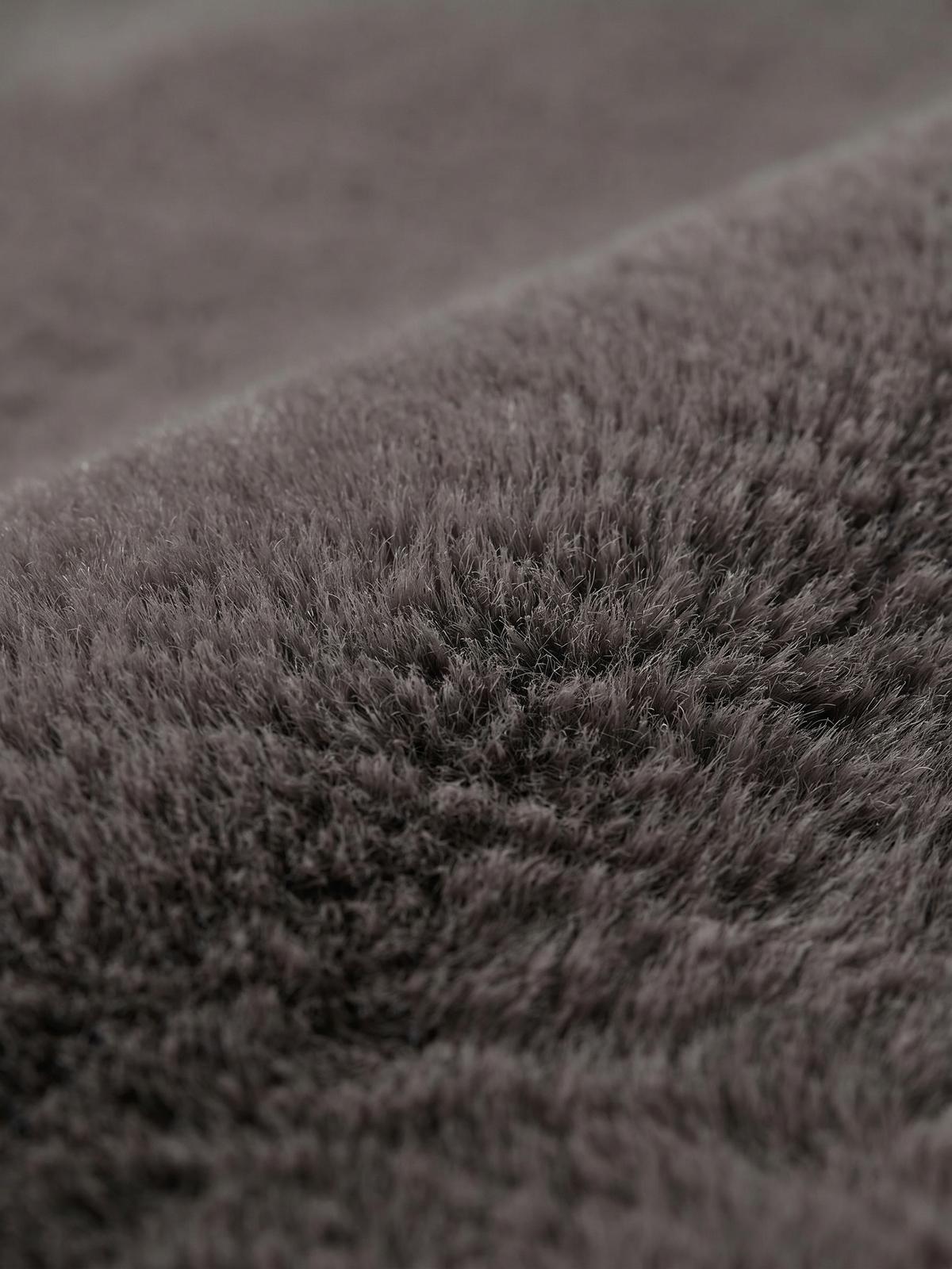 KURZFLORTEPPICH Antirutsch Uni RUTOR Polyester Anthrazit 160 x 220 cm - Anthrazit, Textil (160/220cm) - KADIMA DESIGN