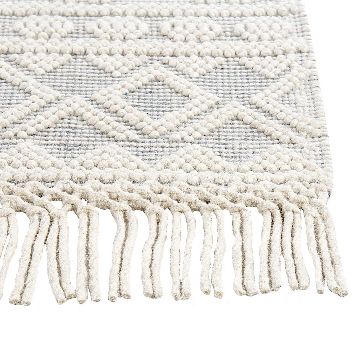 TEPPICH geflochten Solhan 230/160 cm - Beige, Textil (160/230cm) - Beliani