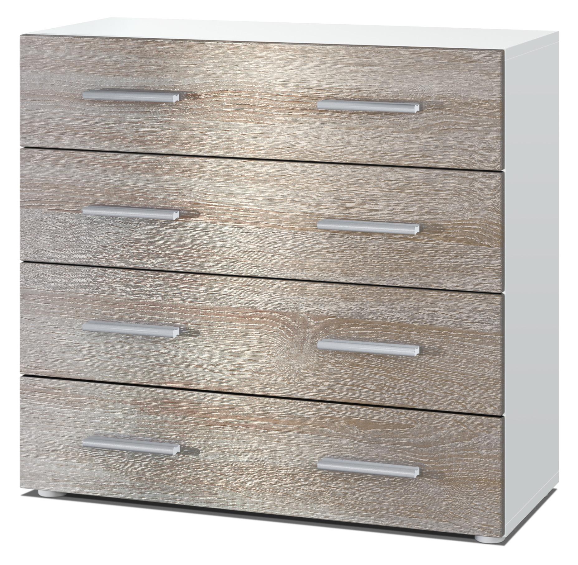 KOMMODE Pavos Eiche sägerau - Eiche San Remo, Holzwerkstoff (76/72/35cm) - Vladon