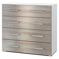 KOMMODE Pavos Eiche sägerau - Eiche San Remo, Holzwerkstoff (76/72/35cm) - Vladon