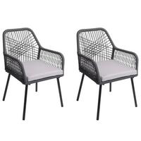 GARTENSTUHL AnthrazitGrau - Anthrazit, Textil (54/81/62cm) - MCW