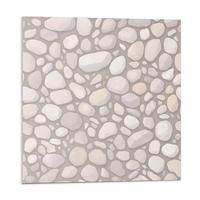 WANDPANEEL 4x 50x50 cm selbstklebend Ciottolo - Ecru, Kunststoff (50/1.6/50cm) - Wallfluent