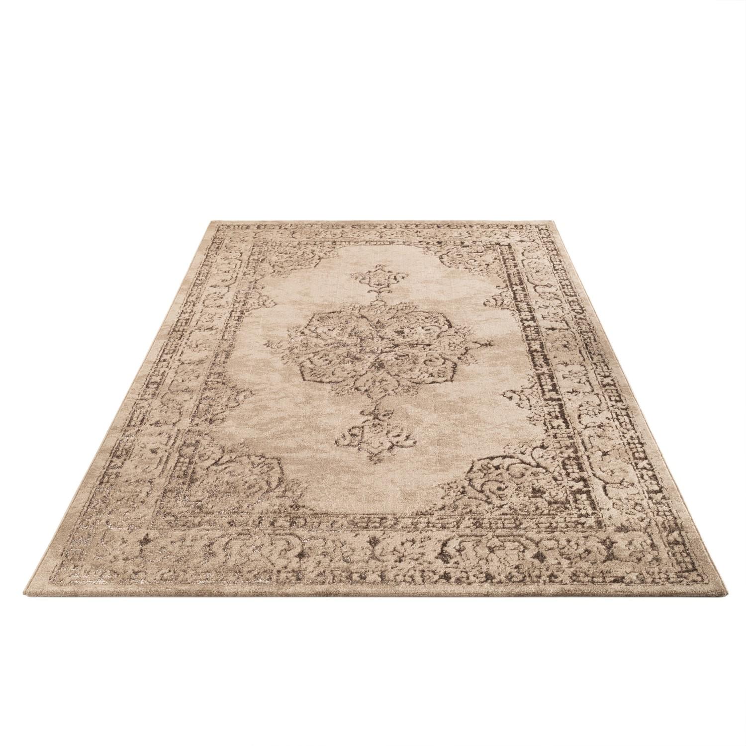 KURZFLORTEPPICH, orientalisch, Beige, 80 x 150 cm - Beige, Textil (150/80cm) - KADIMA DESIGN