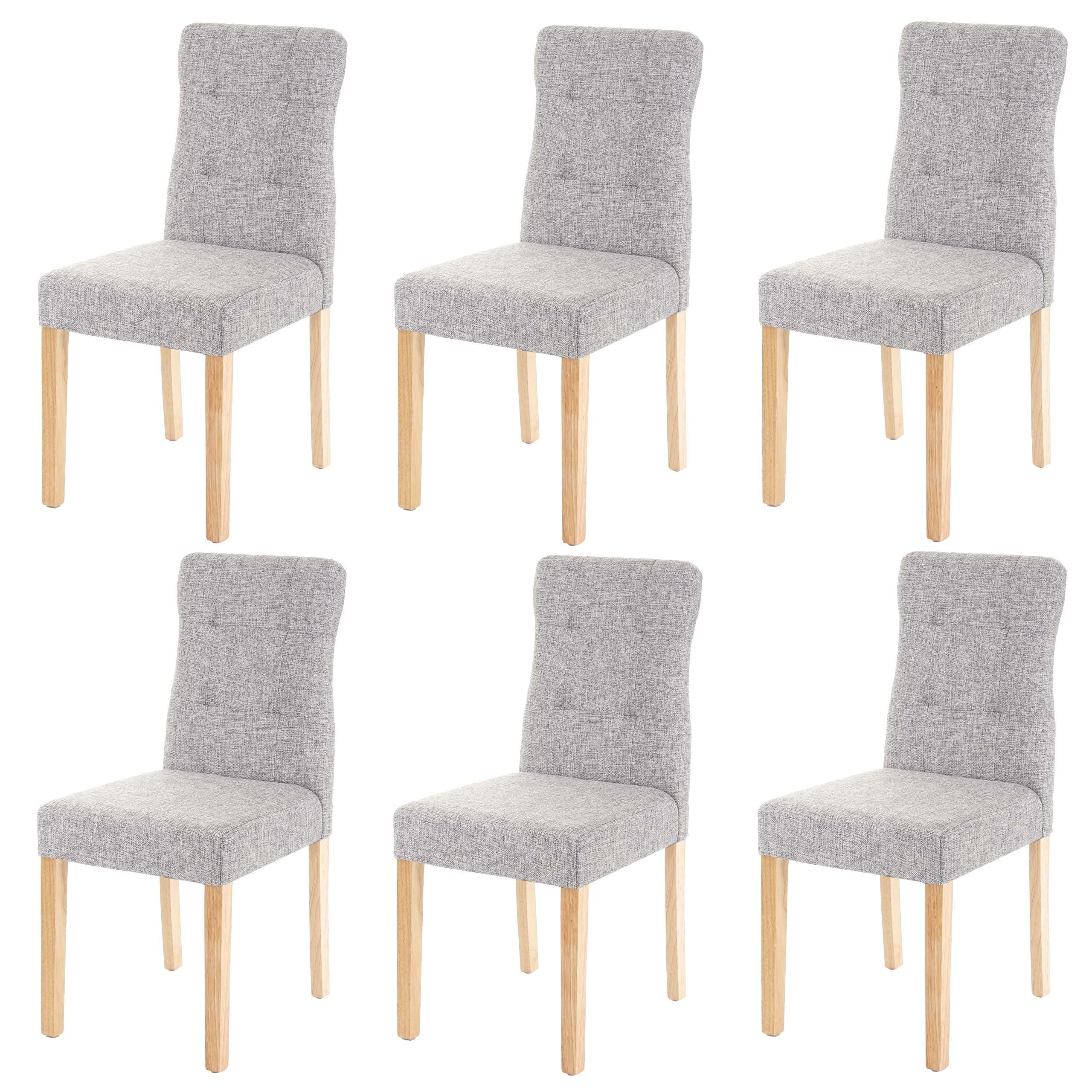 ESSZIMMERSTUHL Grau 6er-Set - Grau, Textil (41/88/55cm) - MCW