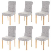 ESSZIMMERSTUHL Grau 6er-Set - Grau, Textil (41/88/55cm) - MCW