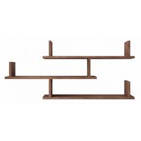 WANDREGAL mit 3 Böden Kassi 119 cm - Dunkelbraun, Holzwerkstoff (119/54.9/18cm) - Selsey