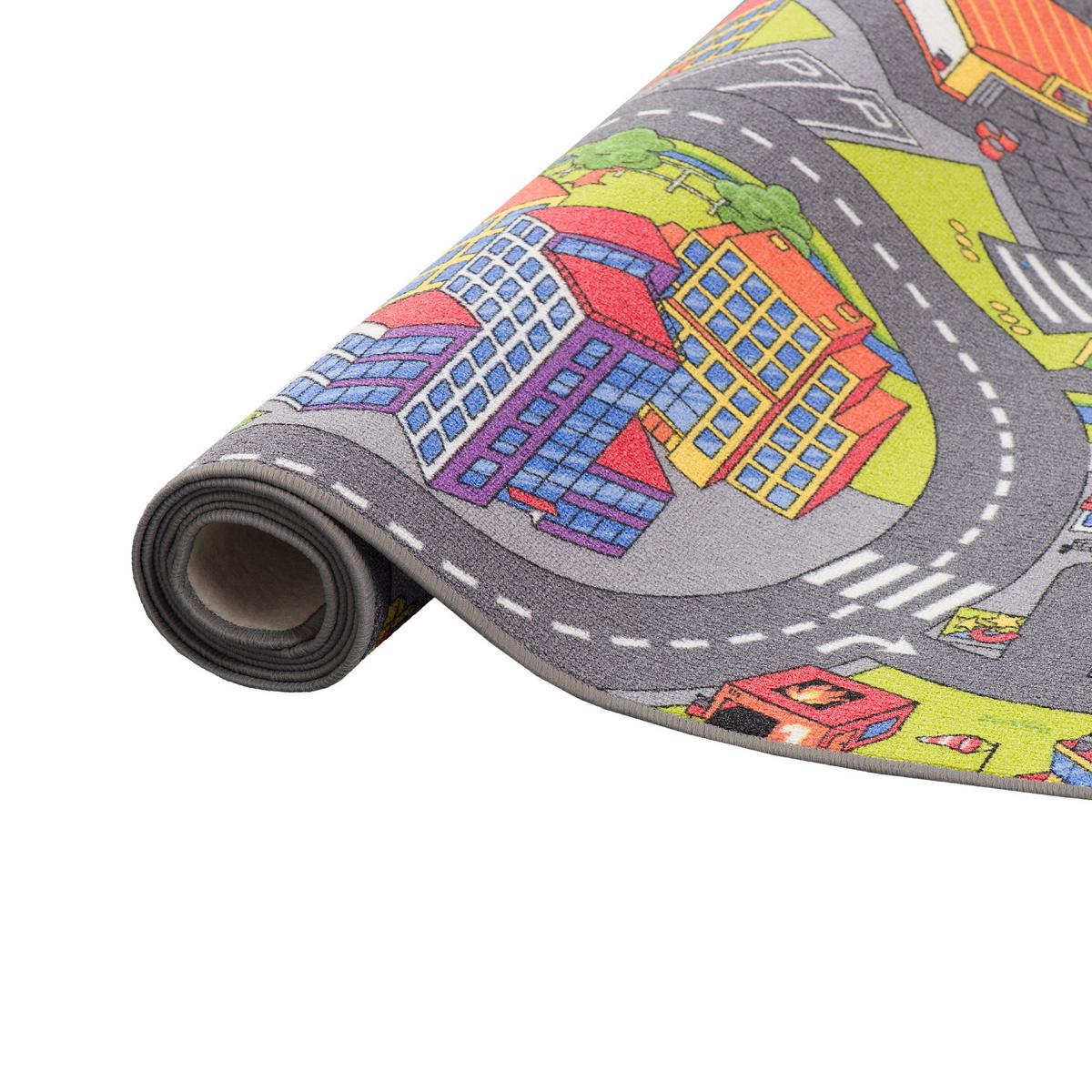 KINDER SPIEL TEPPICH LITTLE TOWN 3D - Multicolor, Textil (80/160cm) - Snapstyle