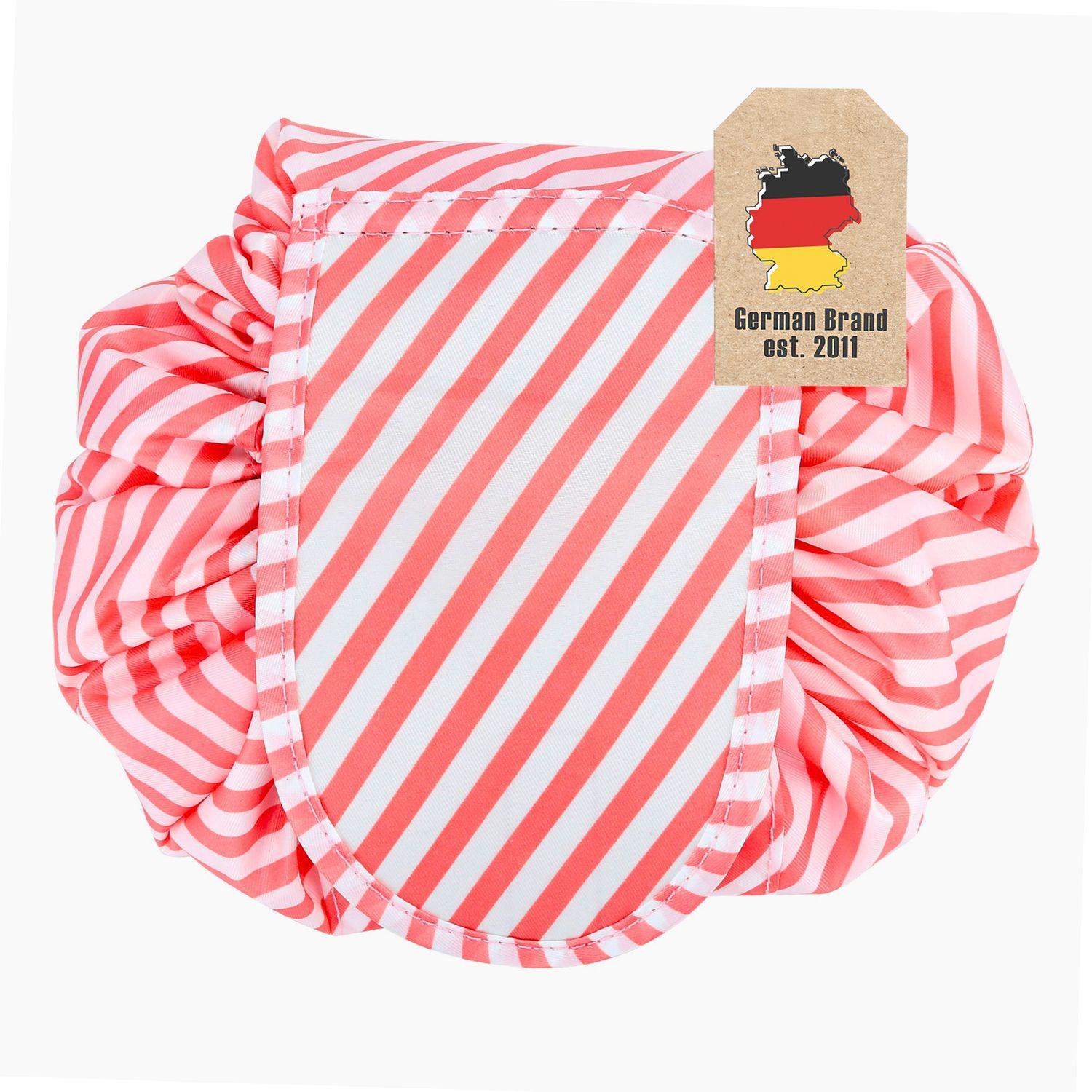 KOSMETIKTASCHE mit Reißverschlussfächern - Rot, Kunststoff (54/1/62cm) - Intirilife