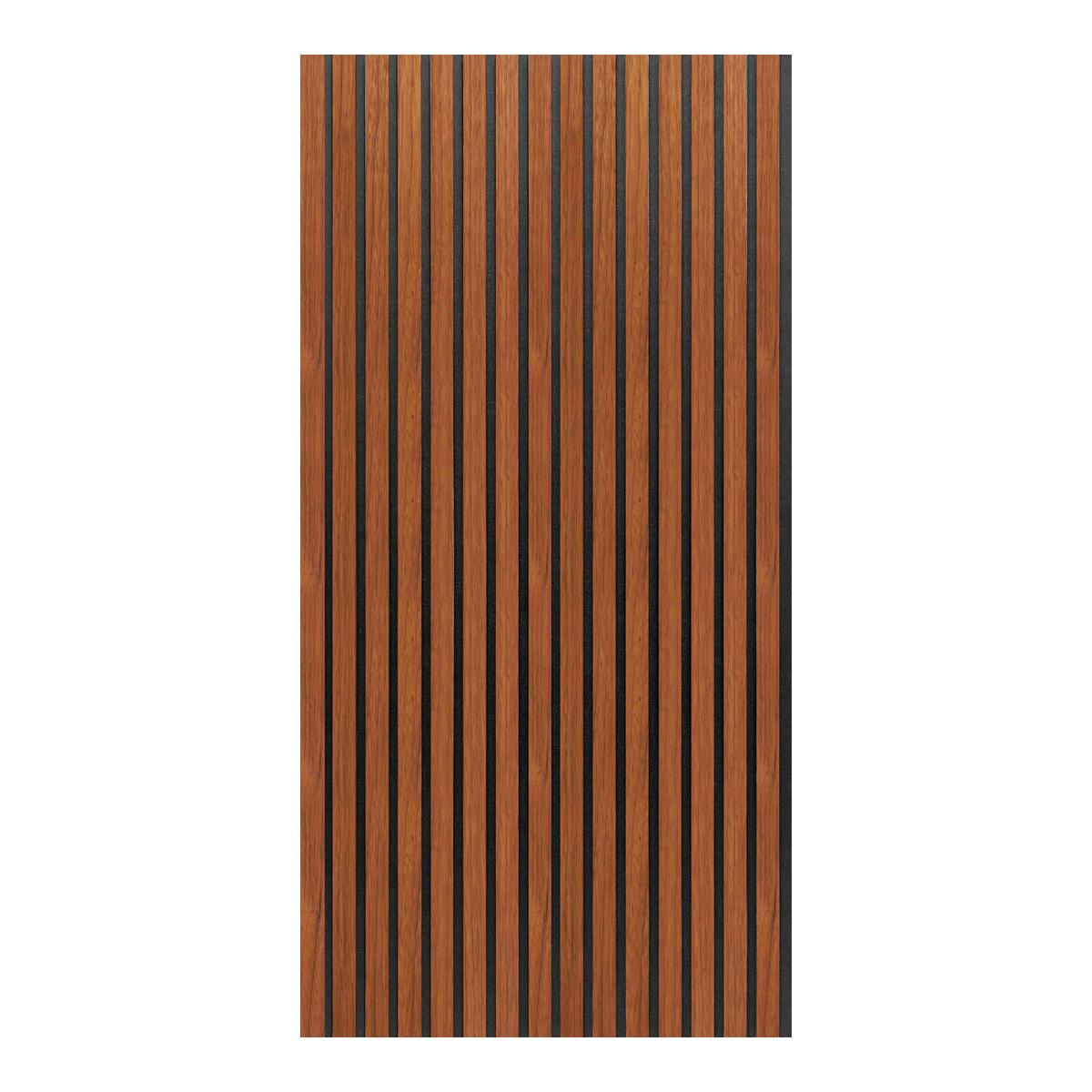 AKUSTIK WANDPANEEL-SET Vang 4-TLG. III. - Teakfarben, Holzwerkstoff/Kunststoff (60/120/2.1cm) - NEU.HOLZ