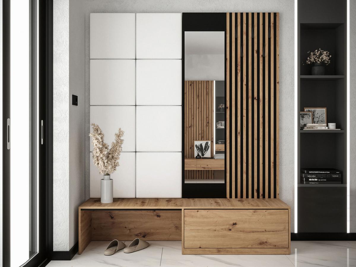 GARDEROBE Premium - Weiß, Holzwerkstoff (172/205/42cm) - MIRJAN24