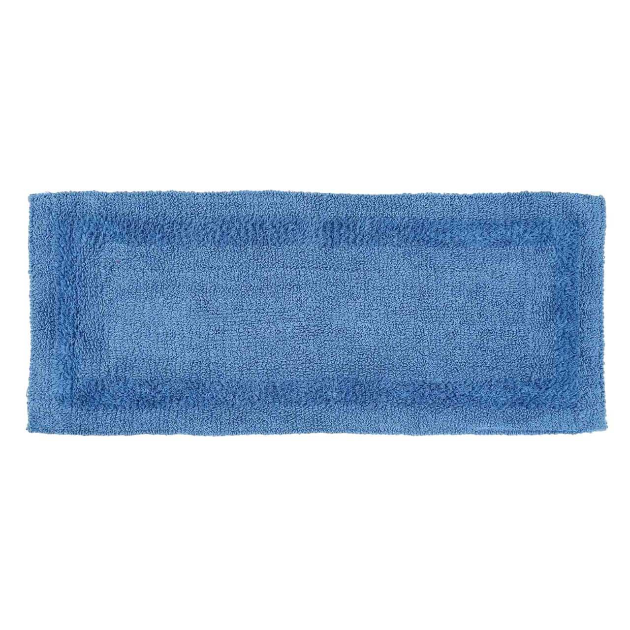 BADEMATTE 40/100 cm, 100% Baumwolle, wendbar - Blau, Textil (40/100cm) - Homescapes