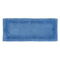 BADEMATTE 40/100 cm, 100% Baumwolle, wendbar - Blau, Textil (40/100cm) - Homescapes