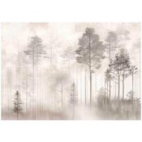 FOTOTAPETE Wald Vintage Betonwand 250x175 - Multicolor, Papier (250/175cm) - Wallarena