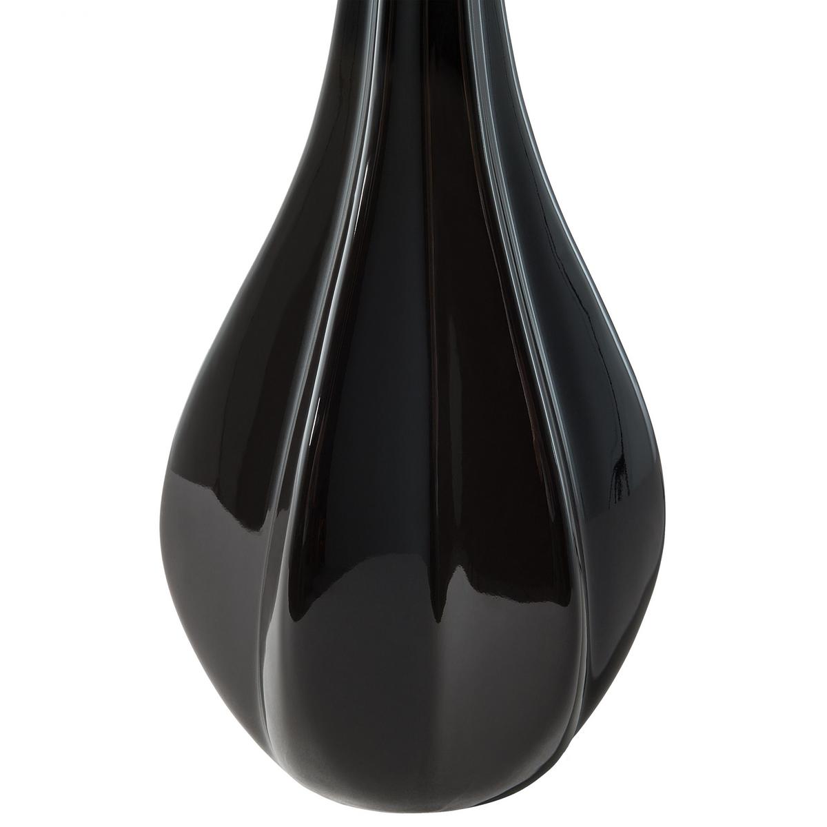 TISCHLAMPE Santee 32/32/60 cm - Schwarz, Keramik (32/32/60cm) - Beliani