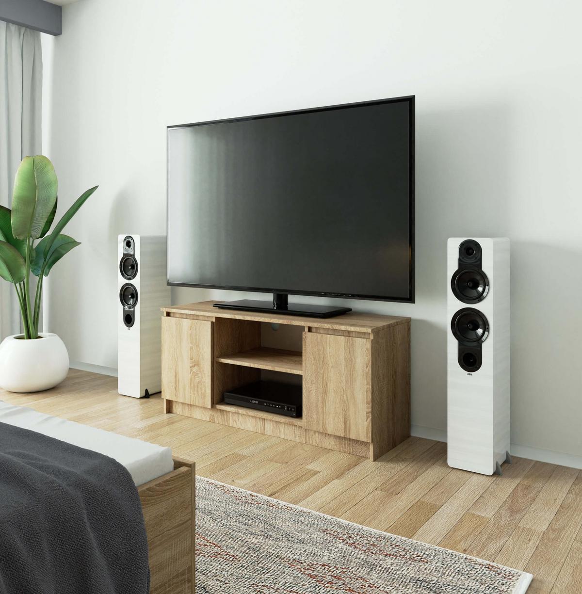 LOWBOARD Eiche Sonoma 55/120/40 - Sonoma Eiche, Holzwerkstoff (120/55/40cm) - RAUMHIRSCH FURNITURE