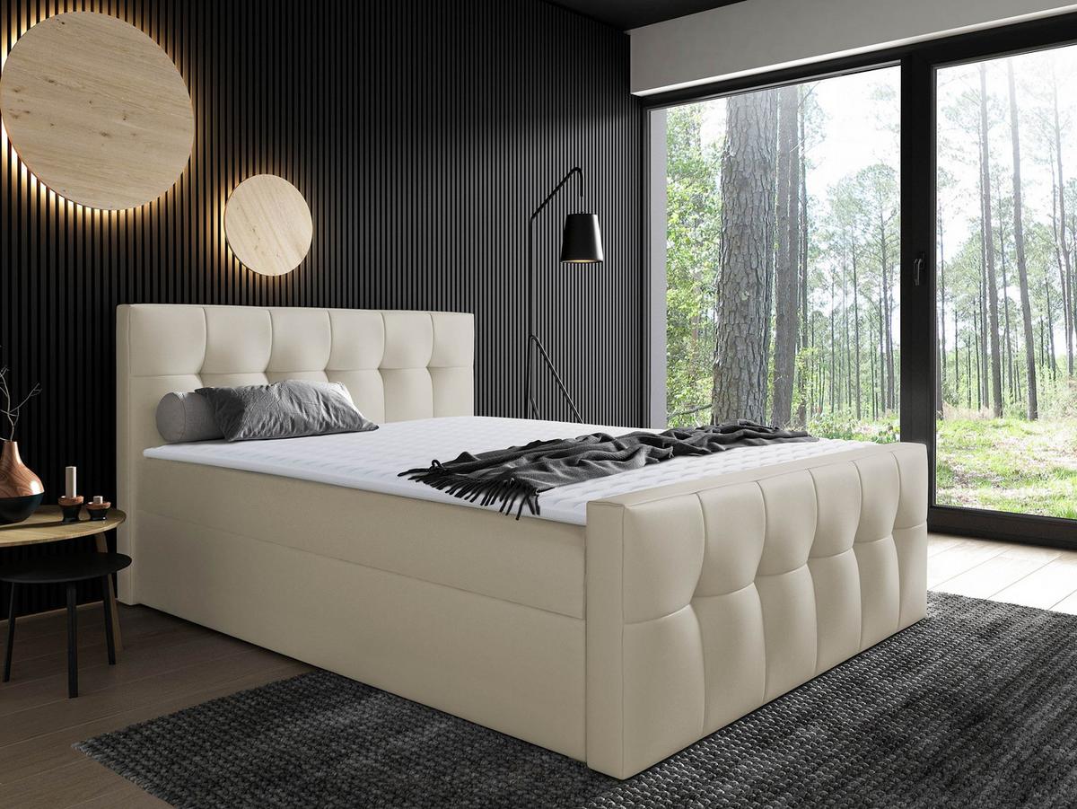 BOXBETT Malibu - H3 - Beige, Holz (160/200cm) - MIRJAN24