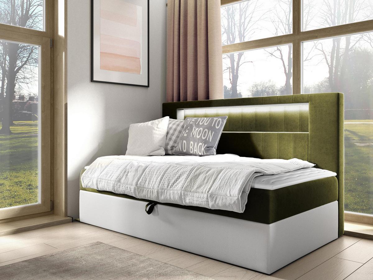 BOXBETT Gold Junior 2 - H3 - Weiß/Grün, Holz (100/200cm) - MIRJAN24
