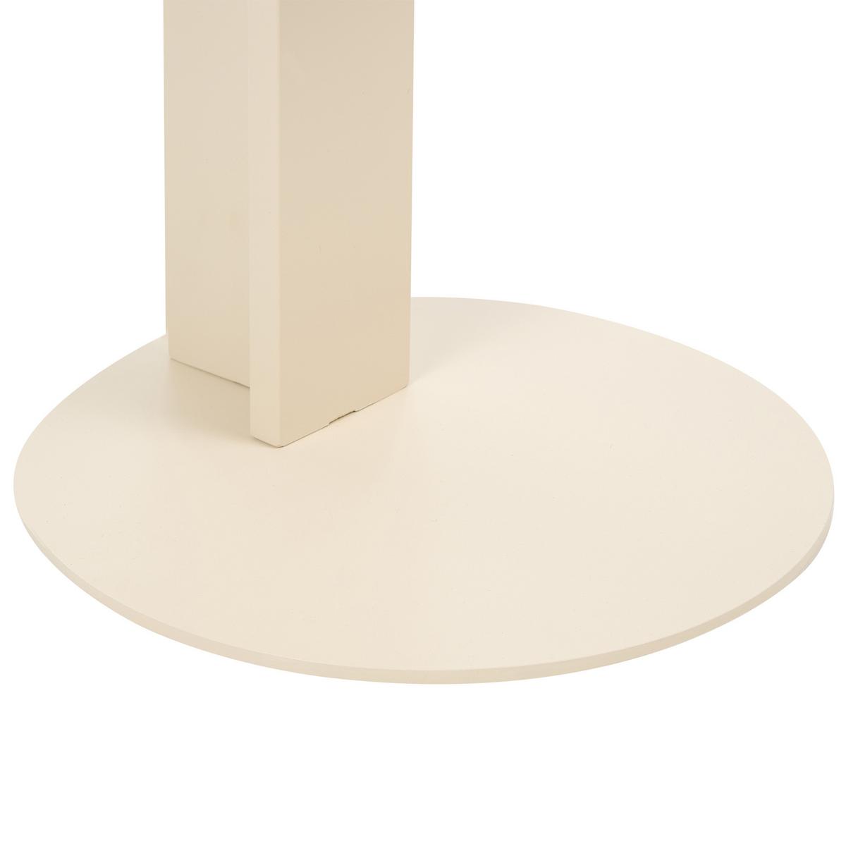 OUTDOOR-BEISTELLTISCH 40/40/Metall Beige Vanzago - Beige, Metall (40/40/51cm) - Beliani