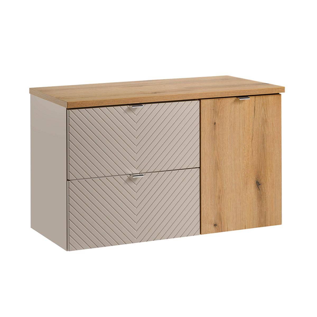 WASCHTISCHUNTERSCHRANK 100.4cm Manoa Kaschmir - Beige, Holzwerkstoff (100.4/59/40cm) - Petits-meubles